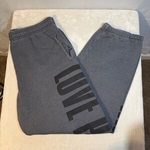PINK Victoria’s Secret Y2K Gray Jogger Sweatpants - Size M